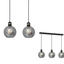 Lampa wisząca OMEGA BLACK / GOLD 3xE27 (MLP6531) - Milagro