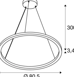 Lampa wisząca ONE CUBE, 4000 K, DALI 2, Touch, czarna (1007663) - SLV