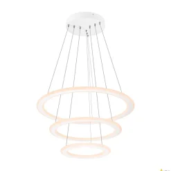 Lampa wisząca ONE FLAT triple DALI 2, Touch, biała (1007702) - SLV