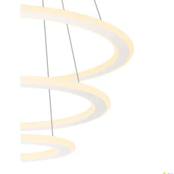 Lampa wisząca ONE FLAT triple DALI 2, Touch, biała (1007702) - SLV