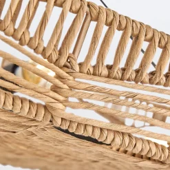 Lampa wisząca Ophelia - 6 źródeł światła - Czarny, karmelowy beż (QN-OPHELIA-6P-BK-CAM) - Quintiesse