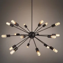 Lampa wisząca Orbit kolor czarny (40446-18BK) Azzardo - żyrandol