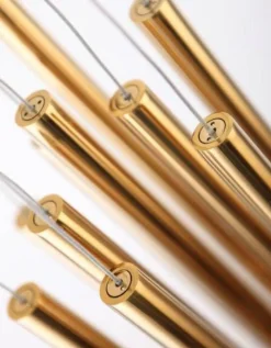 Lampa wisząca ORGANIC złoto szczotkowane (P0524D) - MAXLIGHT