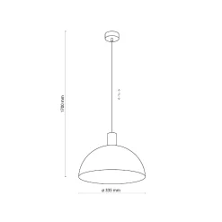 Lampa wisząca OSLO jasne drewno 1 PŁ (4852) - TK Lighting