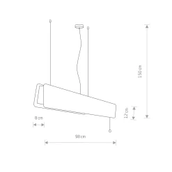 Lampa wisząca OSLO LED 90 (7520) - Nowodvorski
