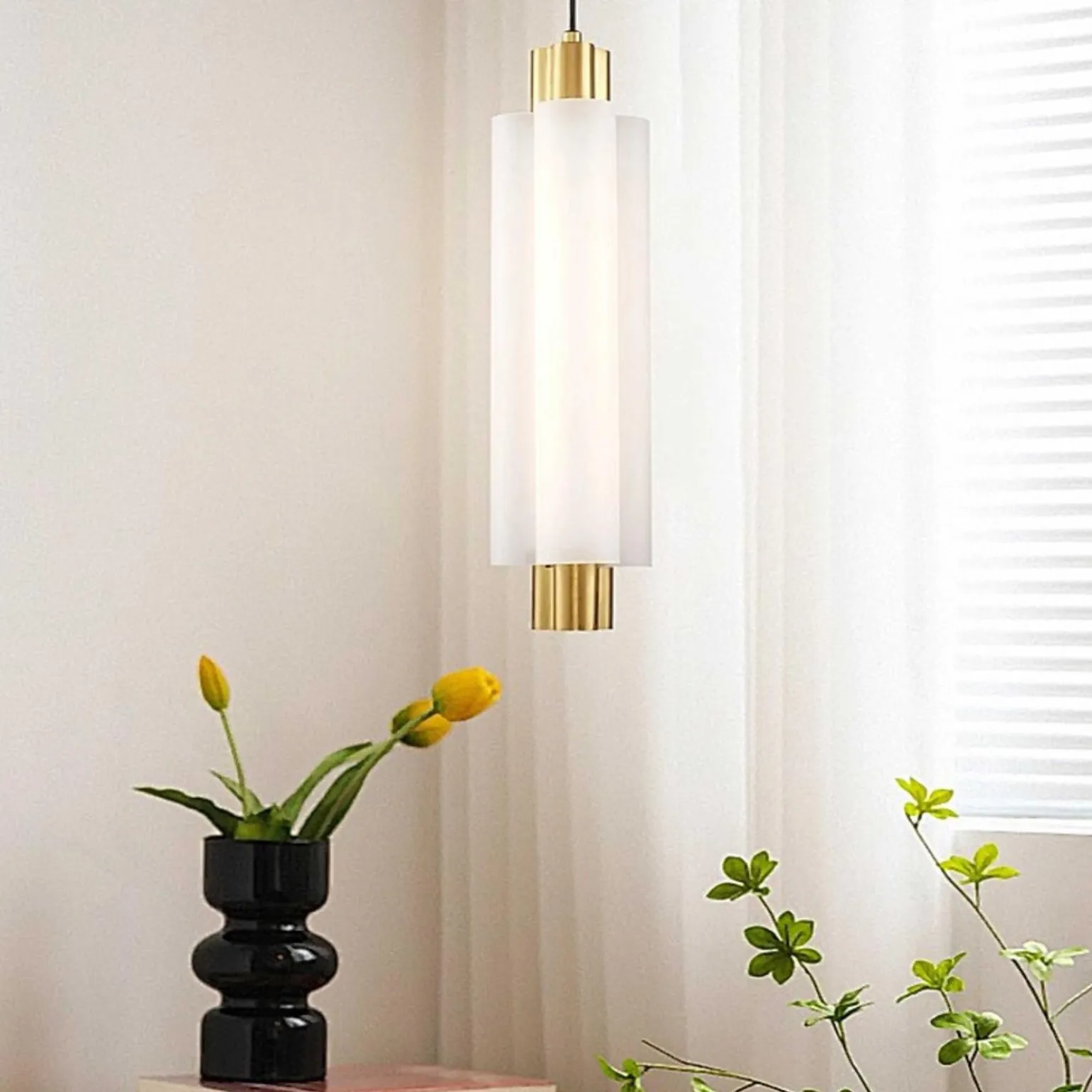 Lampa wisząca OSMO-1 LED złota 38 cm (ST-15038P-1) - Step into Design