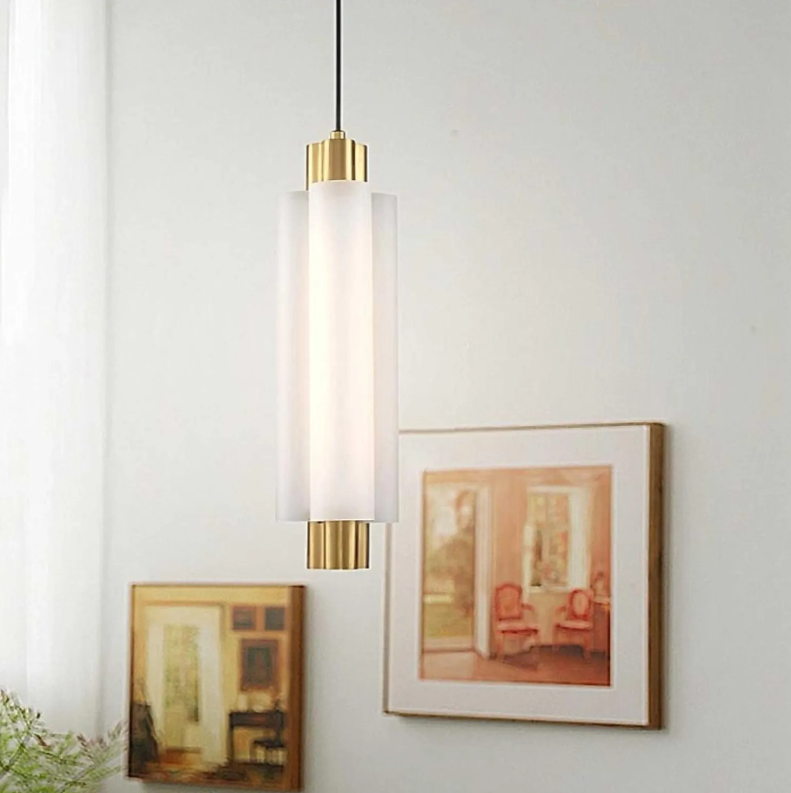 Lampa wisząca OSMO-1 LED złota 38 cm (ST-15038P-1) - Step into Design