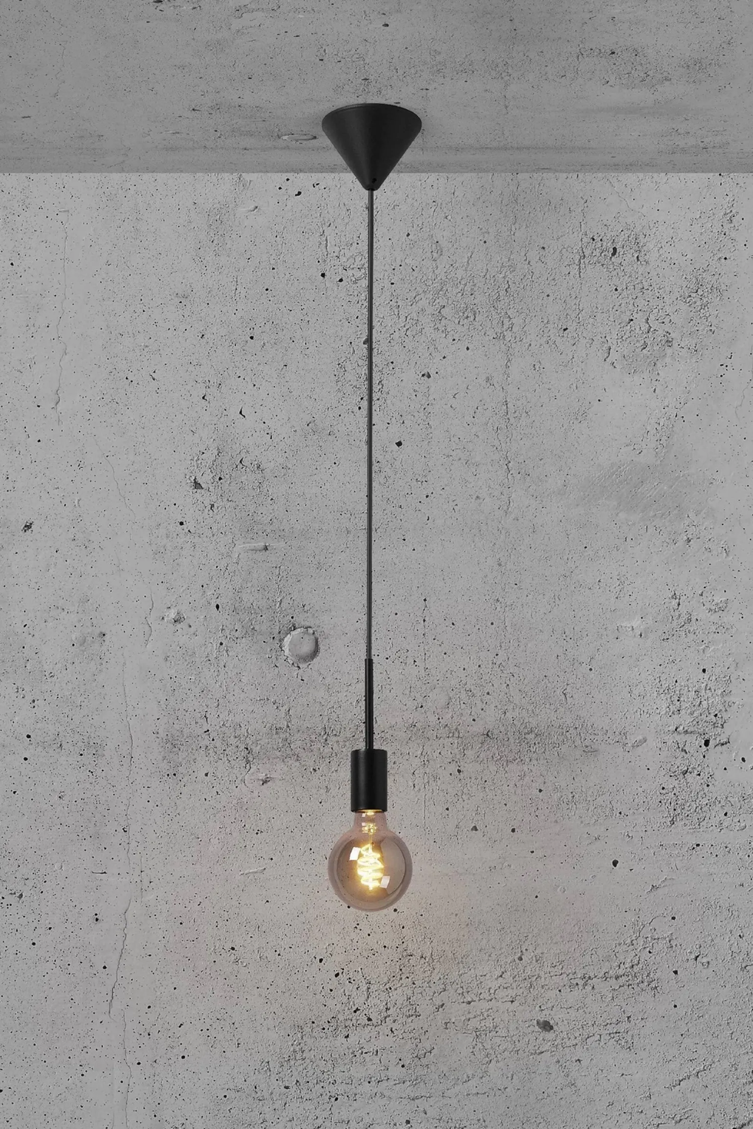 Lampa wisząca PACO Nordlux E27 40W Metal Czarny