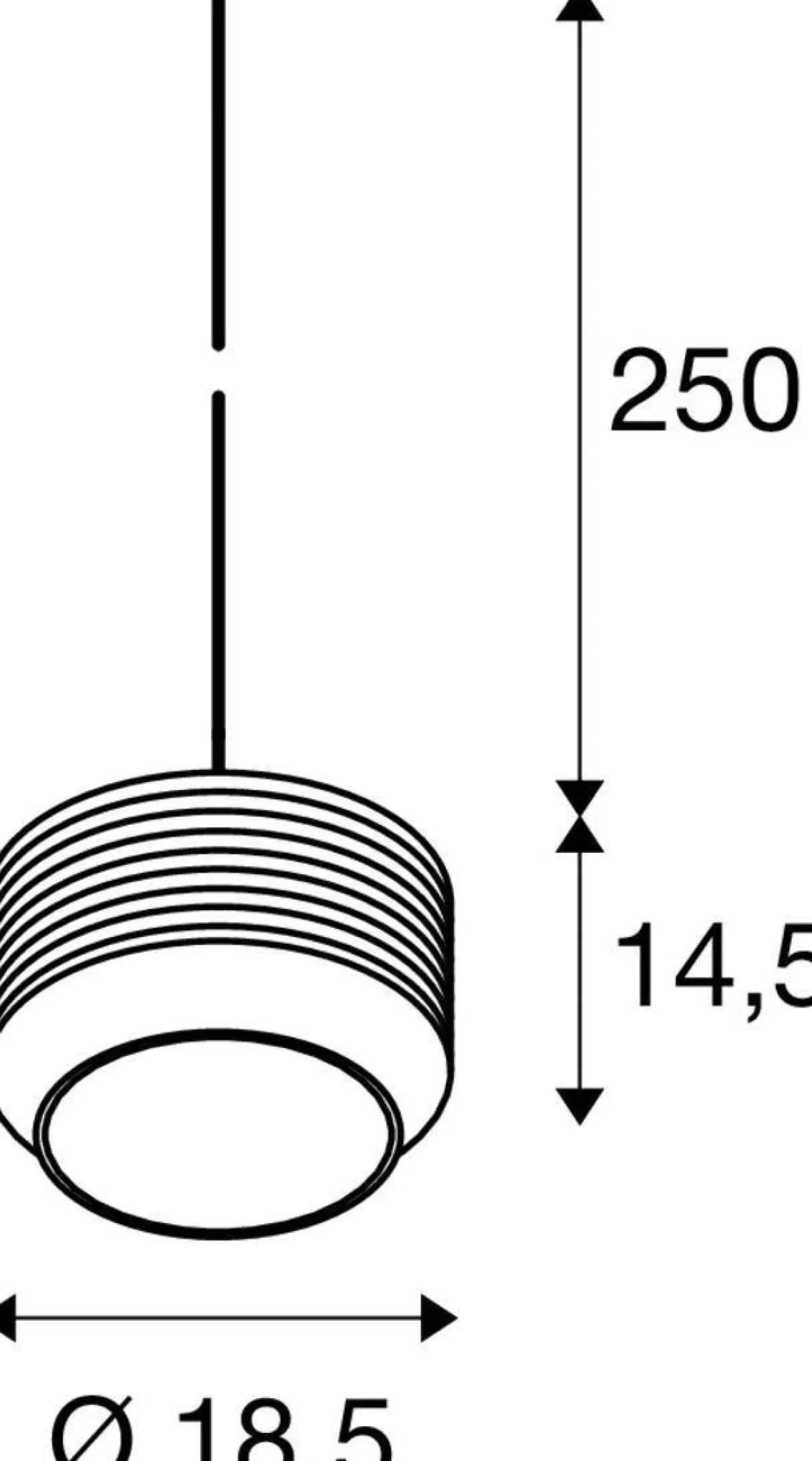 Lampa wisząca PANTILO ROPE 19 złota (1007597) - SLV