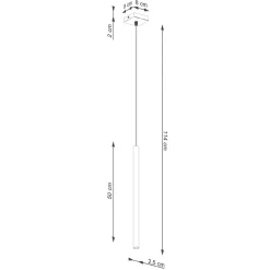 Lampa wisząca PASTELO 1 beżowa (SL.1512) - Sollux Lighting