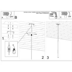 Lampa wisząca PASTELO 1 beżowa (SL.1512) - Sollux Lighting