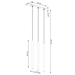 Lampa wisząca PASTELO 3 beżowa (SL.1514) - Sollux Lighting