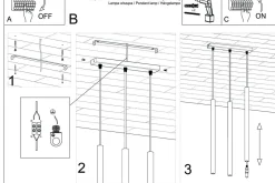 Lampa wisząca PASTELO 3 biała (SL.0466) - Sollux