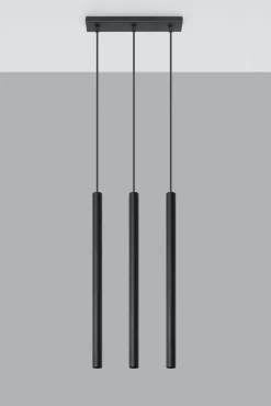 Lampa wisząca PASTELO 3 czarna (SL.0470) - Sollux