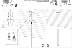 Lampa wisząca PASTELO 1 czarna (SL.0469) - Sollux