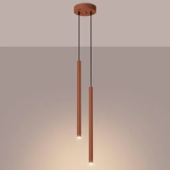 Lampa wisząca PASTELO 2 ochra czerwona (SL.1525) - Sollux Lighting