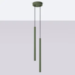 Lampa wisząca PASTELO 2 zielona oliwka (SL.1519) - Sollux Lighting