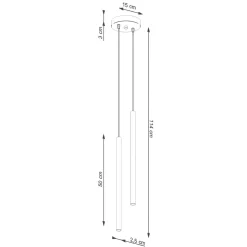 Lampa wisząca PASTELO 2 zielona oliwka (SL.1519) - Sollux Lighting