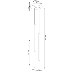 Lampa wisząca PASTELO 3P beżowa (SL.1515) - Sollux Lighting