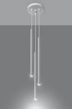 Lampa wisząca PASTELO 3P biała (SL.0467) - Sollux