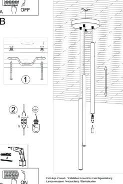 Lampa wisząca PASTELO 3P biała (SL.0467) - Sollux