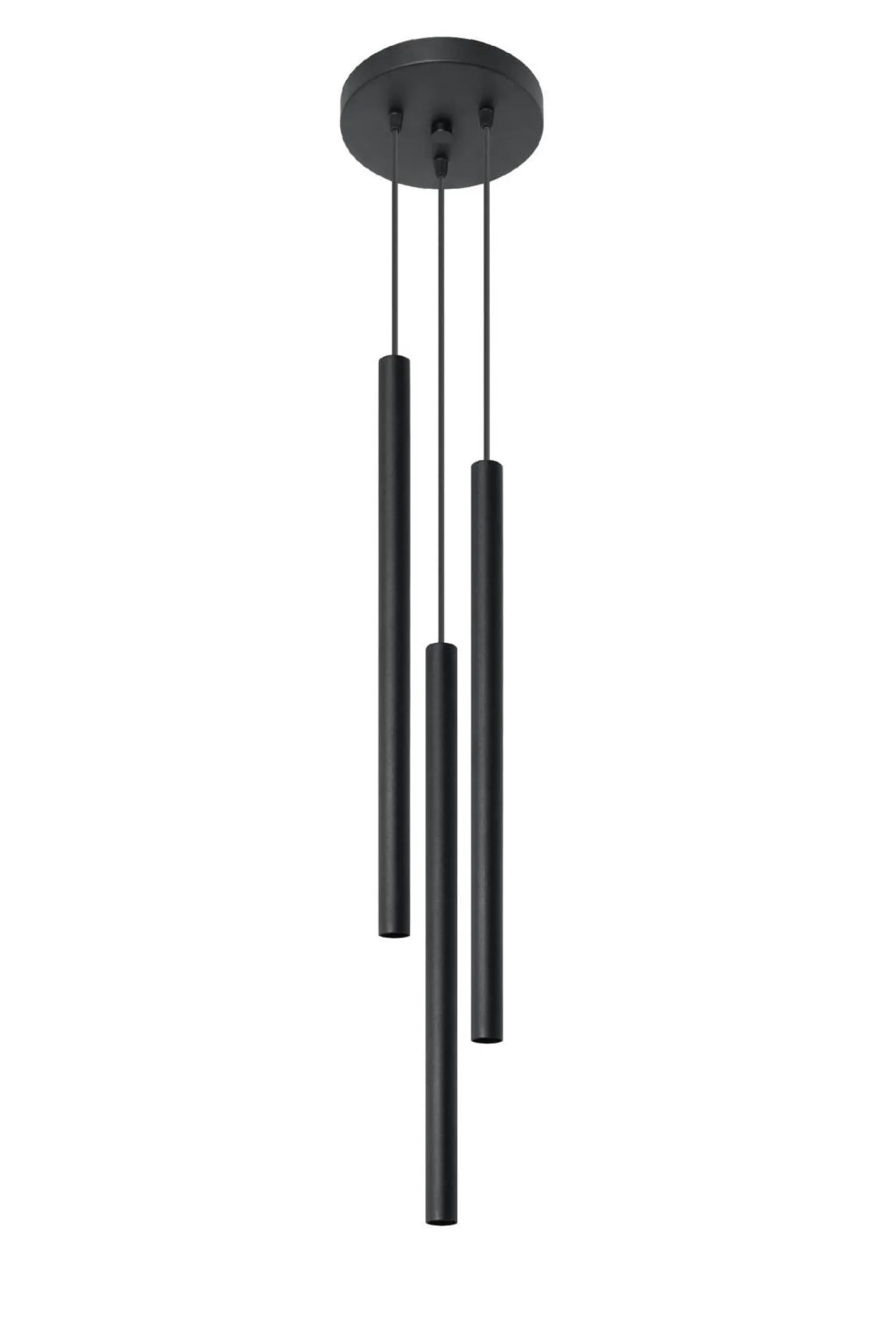 Lampa wisząca PASTELO 3P czarna (SL.0471) - Sollux