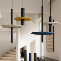 Lampa wisząca PELTA 1 czarna/beżowa (SL.1882) - Sollux Lighting