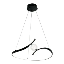 Lampa wisząca PERLA BLACK 34W LED (ML1177) - Milagro