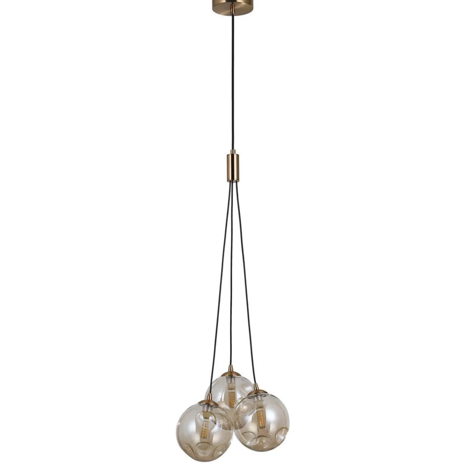 Lampa wisząca Perlos (PND-54456-3-HB-AMB) - Italux