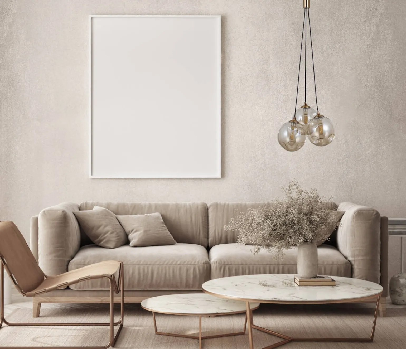 Lampa wisząca Perlos (PND-54456-3-HB-AMB) - Italux