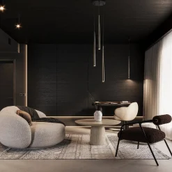 Lampa wisząca PIANO BLACK GOLD 1 (10116) - TK Lighting