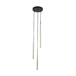Lampa wisząca PIANO BLACK GOLD 3 (10117) - TK Lighting