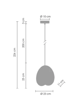 Lampa wisząca PILLS S (ST-5819 S BLACK) - Step into Design