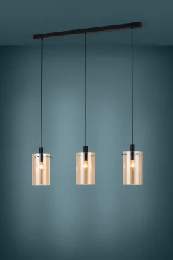 Lampa wisząca POLVERARA czarna (39539) - EGLO