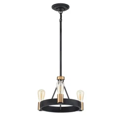 Lampa wisząca/ Półplafon Silas - 3 źródła światła (QN-SILAS-3P-DZ) - Quintiesse