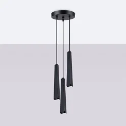 Lampa wisząca PRYSM 3P czarna (SL.1401) - Sollux Lighting
