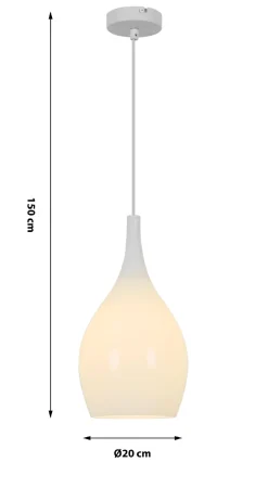 Lampa wisząca przy łóżku pojedyncza BLANCO (6081-0106) - Aviano Lighting