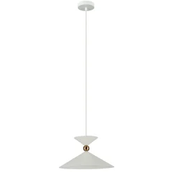 Lampa wisząca Quelto biała (PND-84432-1-WH) - Italux