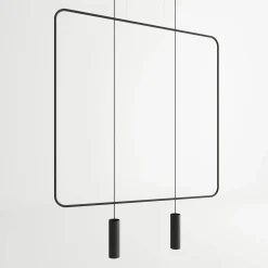 Lampa wisząca RANA 2 czarna (TH.019CZ) - Thoro Lighting