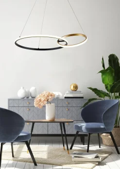 Lampa wisząca RANDO czarno-złota (20002P-GD) - Zuma Line