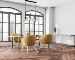 Lampa Wisząca Ravena (PND-2324-3L BK+AMB) - Italux