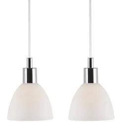 Lampa wisząca RAY Nordlux E14 2X40 Szkło Chrom