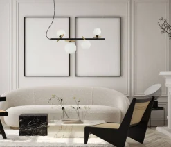 Lampa wisząca Reverso (PND-5622-4-BK-W) - Italux