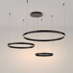 Lampa wisząca RIM 3 czarna Ø80 (MOD058PL-L100B3K) - Maytoni