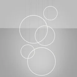 Lampa wisząca RIO 5 55/55/78/110/110 biała LED 4000K (TH.543) - Thoro Lighting