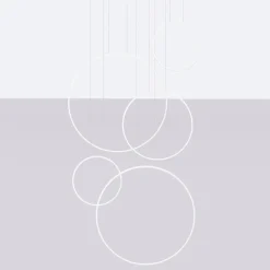 Lampa wisząca RIO 5 55/55/78/110/110 biała LED 4000K (TH.543) - Thoro Lighting