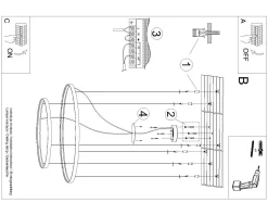 Lampa wisząca RIO 2 55/78 biała LED 4000K (TH.178) - Thoro Lighting