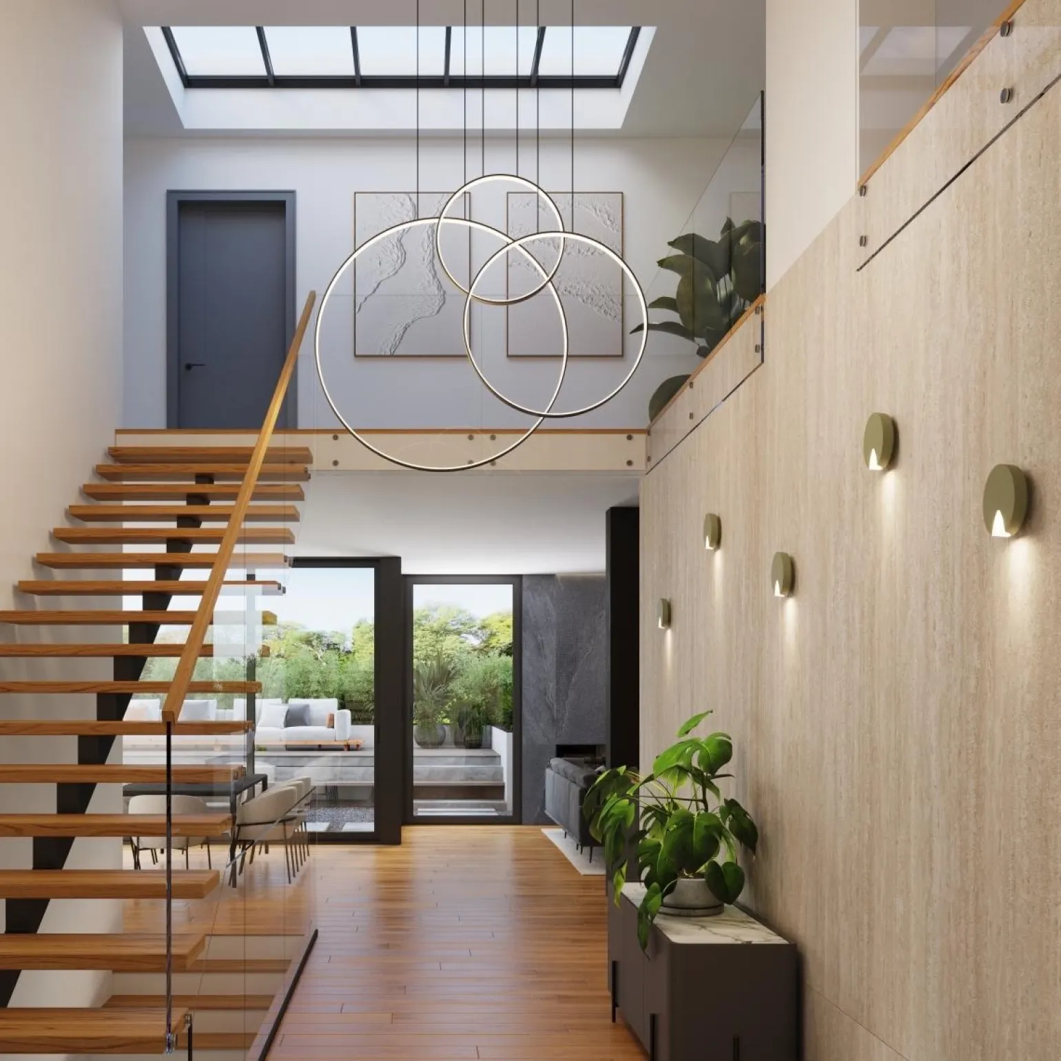 Lampa wisząca RIO 3 55/78/110 biała LED 4000K (TH.539) - Thoro Lighting