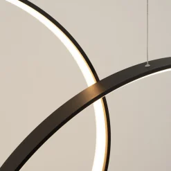 Lampa wisząca RIO 5 55/55/78/110/110 czarna LED 3000K (TH.496) - Thoro Lighting