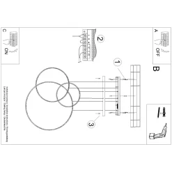 Lampa wisząca RIO 3 55/78/110 czarna LED 4000K (TH.541) - Thoro Lighting